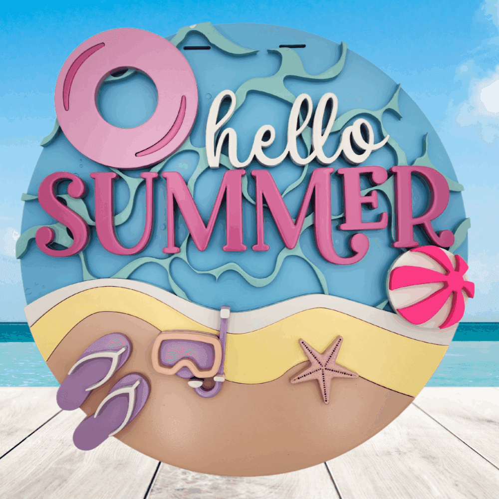 Hello Summer Door Hanger