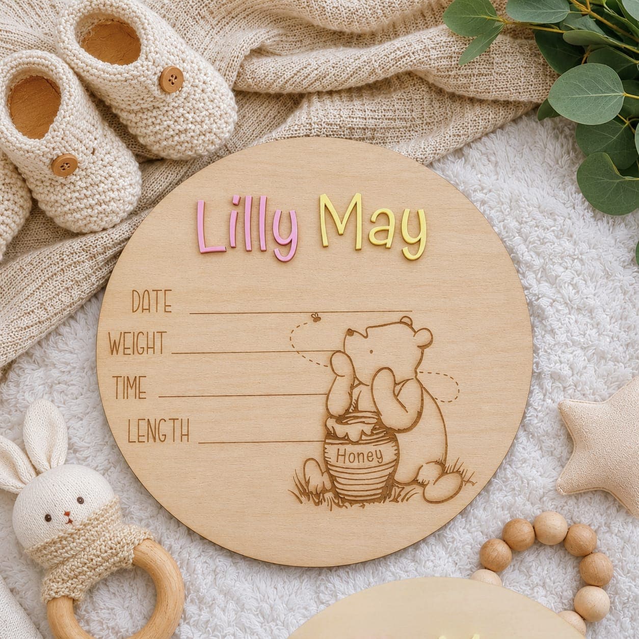 Bear Announcement Plaque