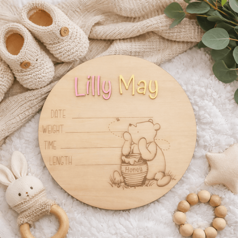 Bear Announcement Plaque